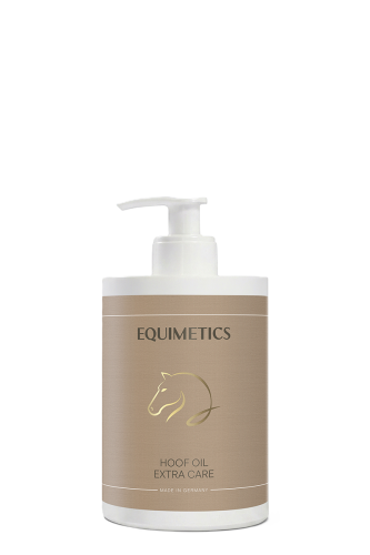 EQUIMETICS Hoof Oil Extra Care, freigestellte Pumpflasche